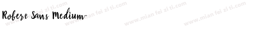 Robert Sans Medium字体转换